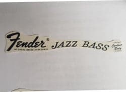 Fender Jazz bass svart vattendekal