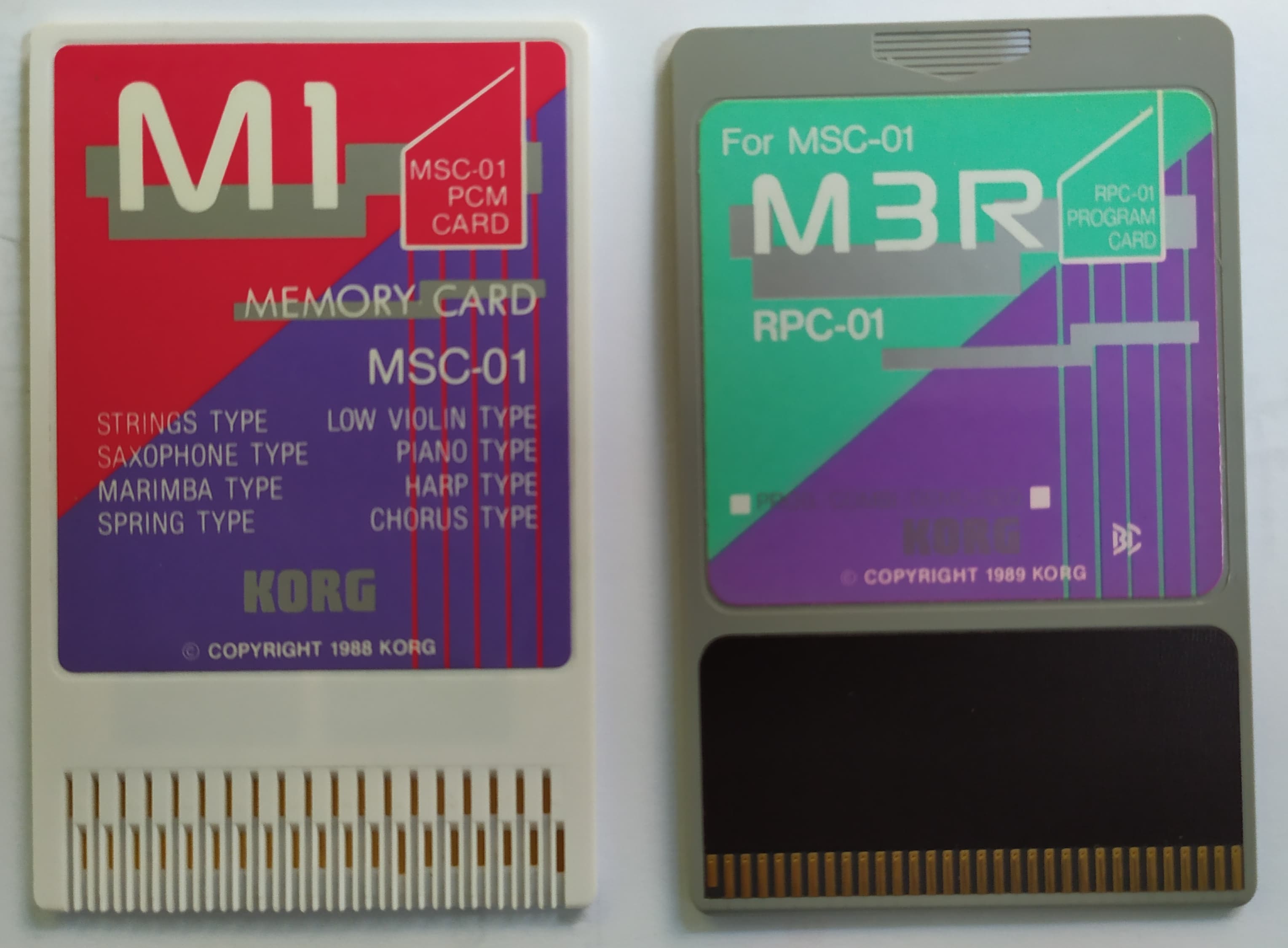 Cartes pour Korg M3R