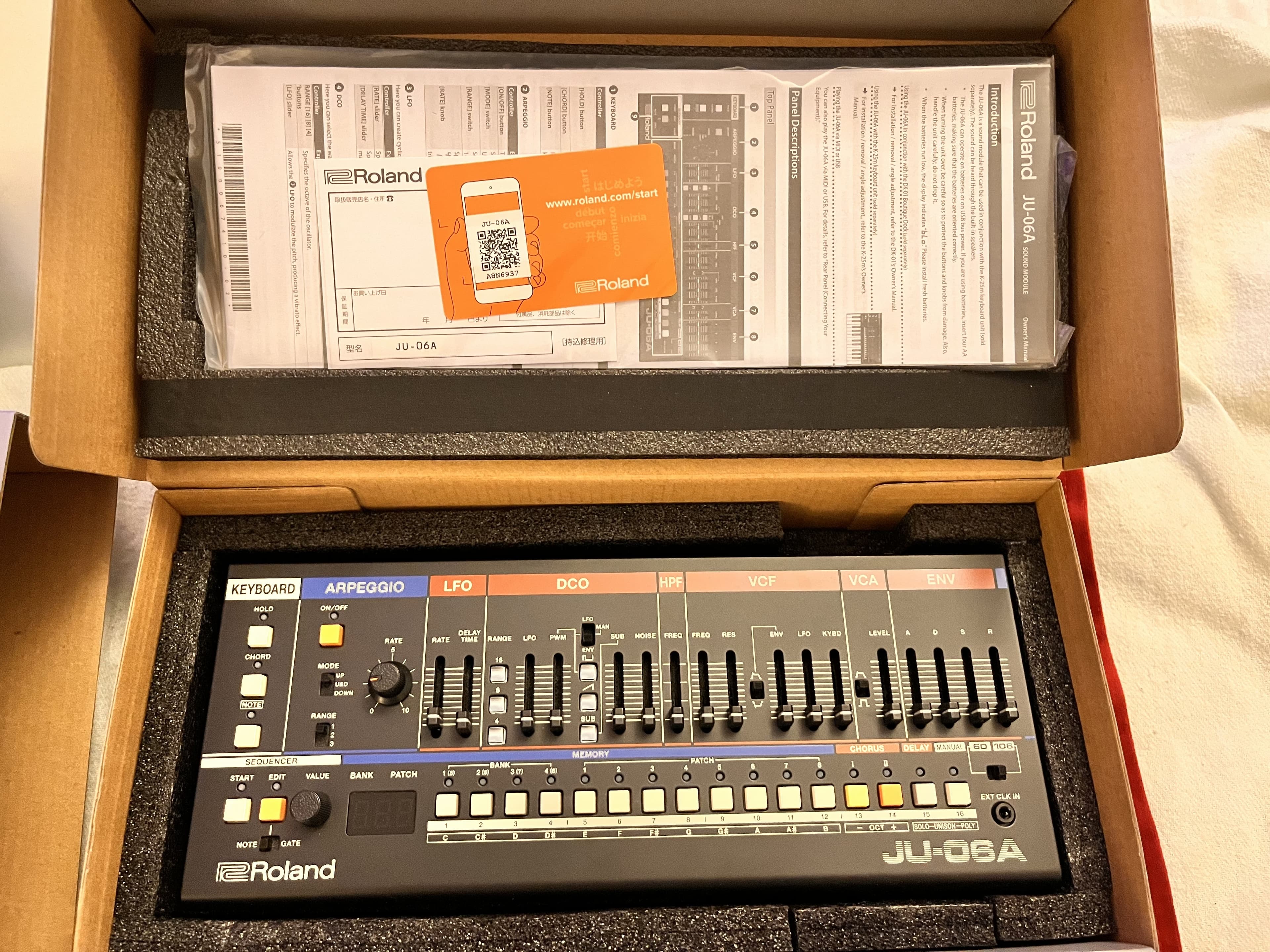 Vends roland Boutique JU-06A