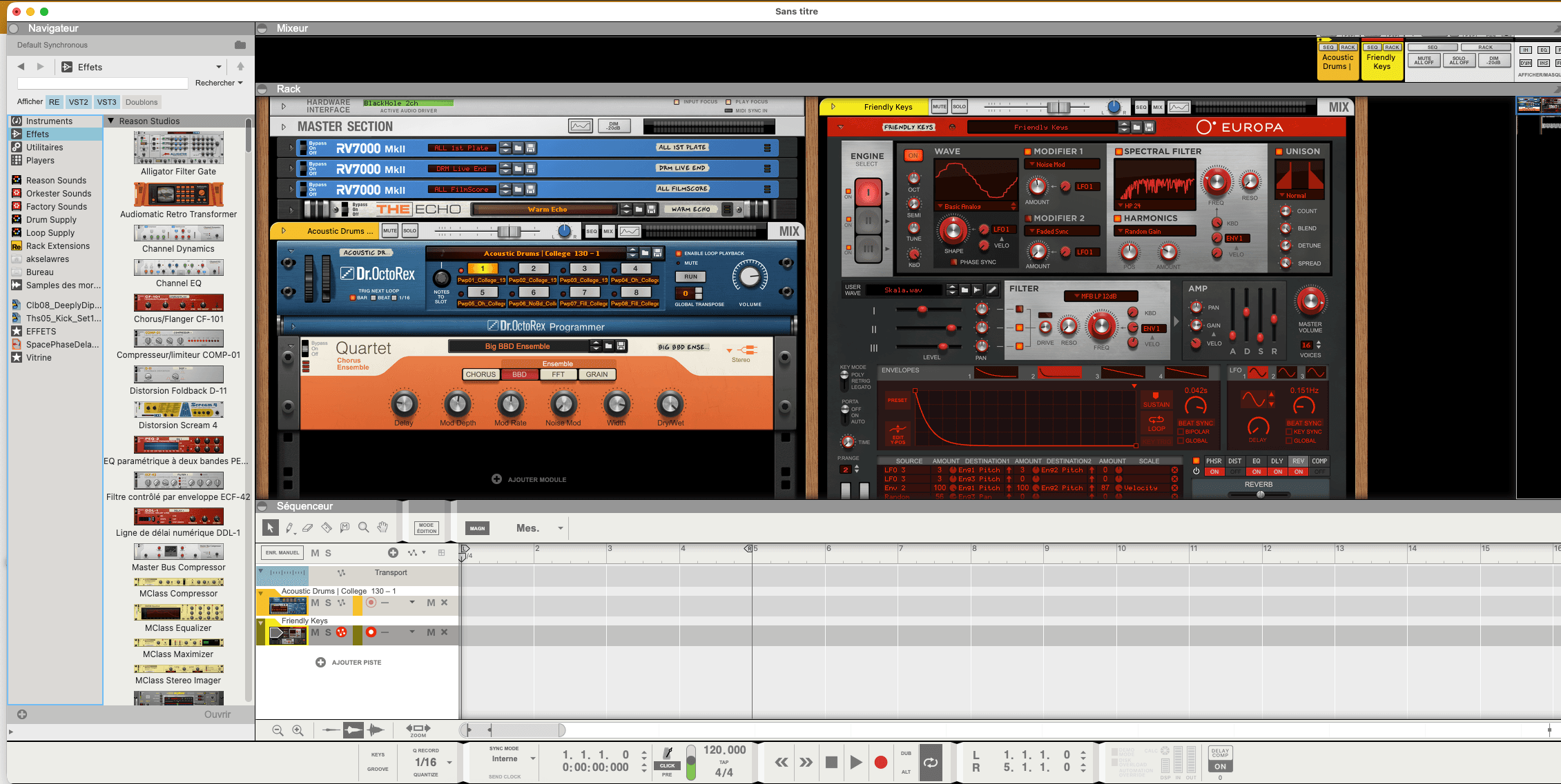 vends reason 12 suite studio + de tres nombreux logiciels reason