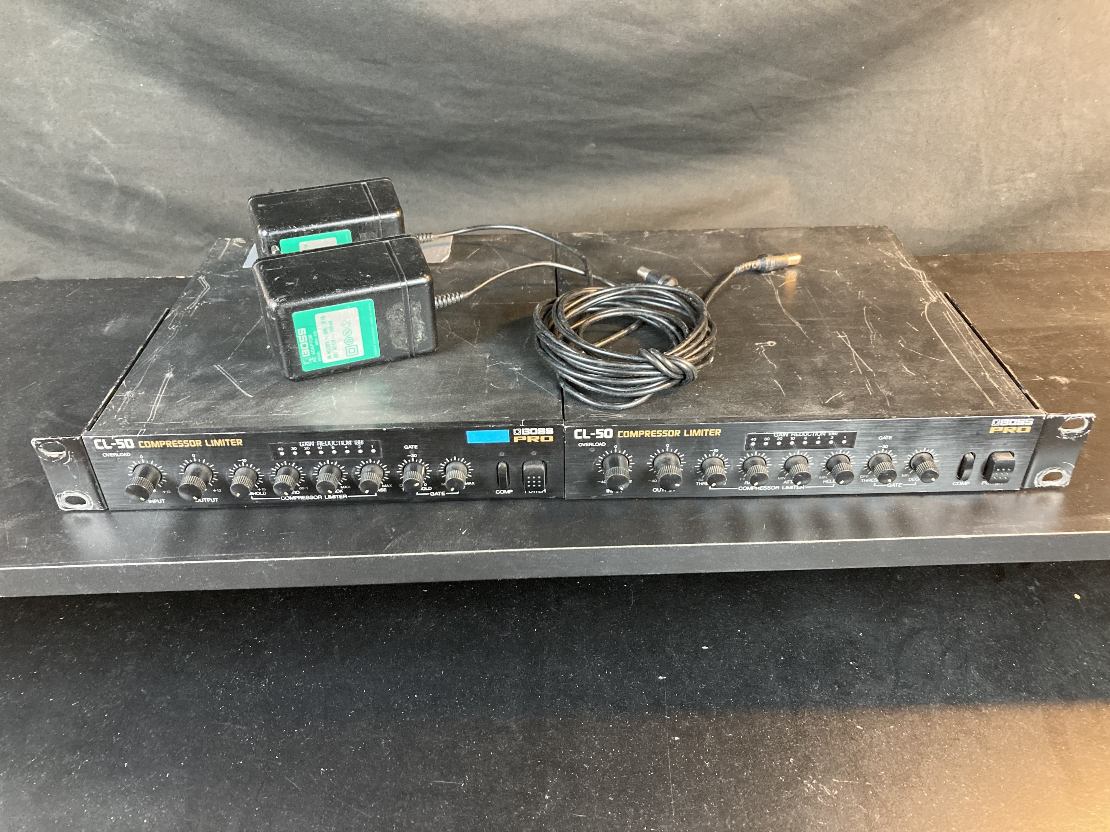 2 compresseurs limiteurs noise-gate BOSS CL50