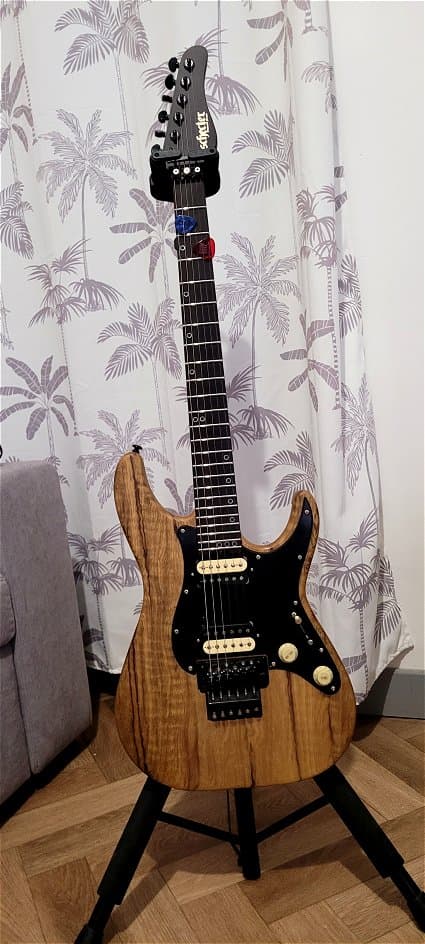 Guitare SCHECTER SUN VALLEY SS EXOTIC Black Limba neuve