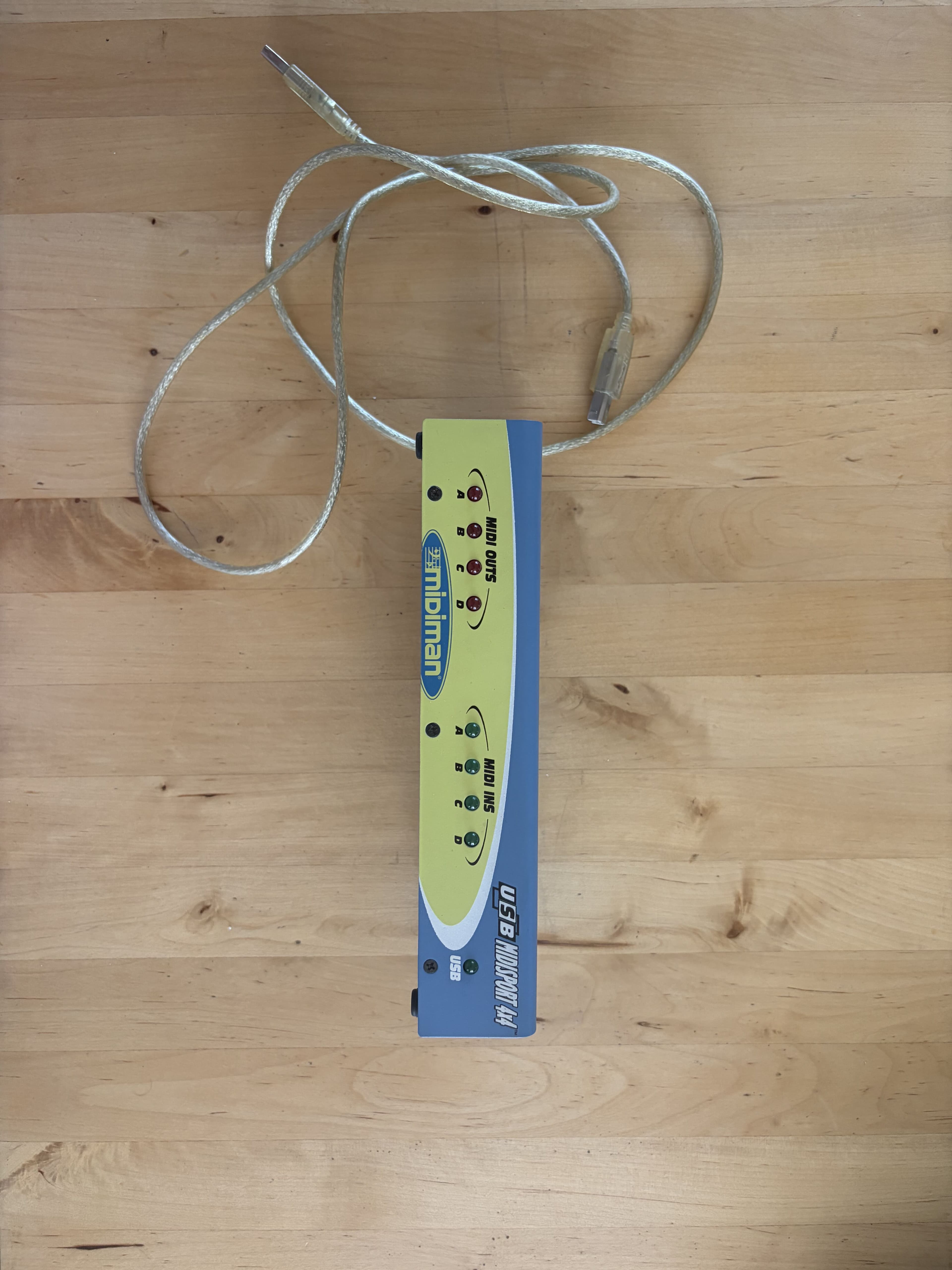 Midiman Midisport 4x4 – Interface MIDI USB 4 entrées / 4 sorties