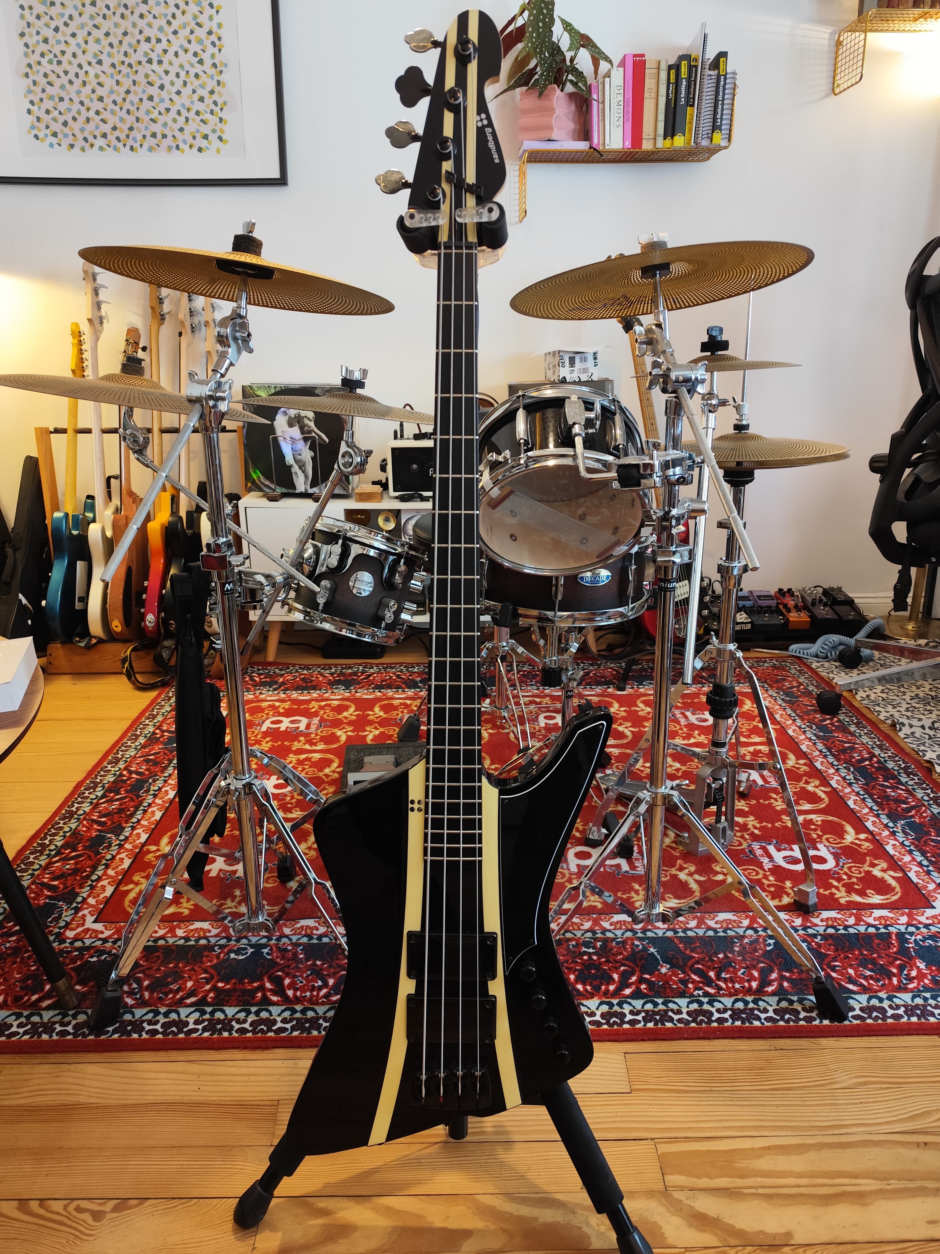 Sandberg Forty Eight 4 BK CR Stripes + gig bag