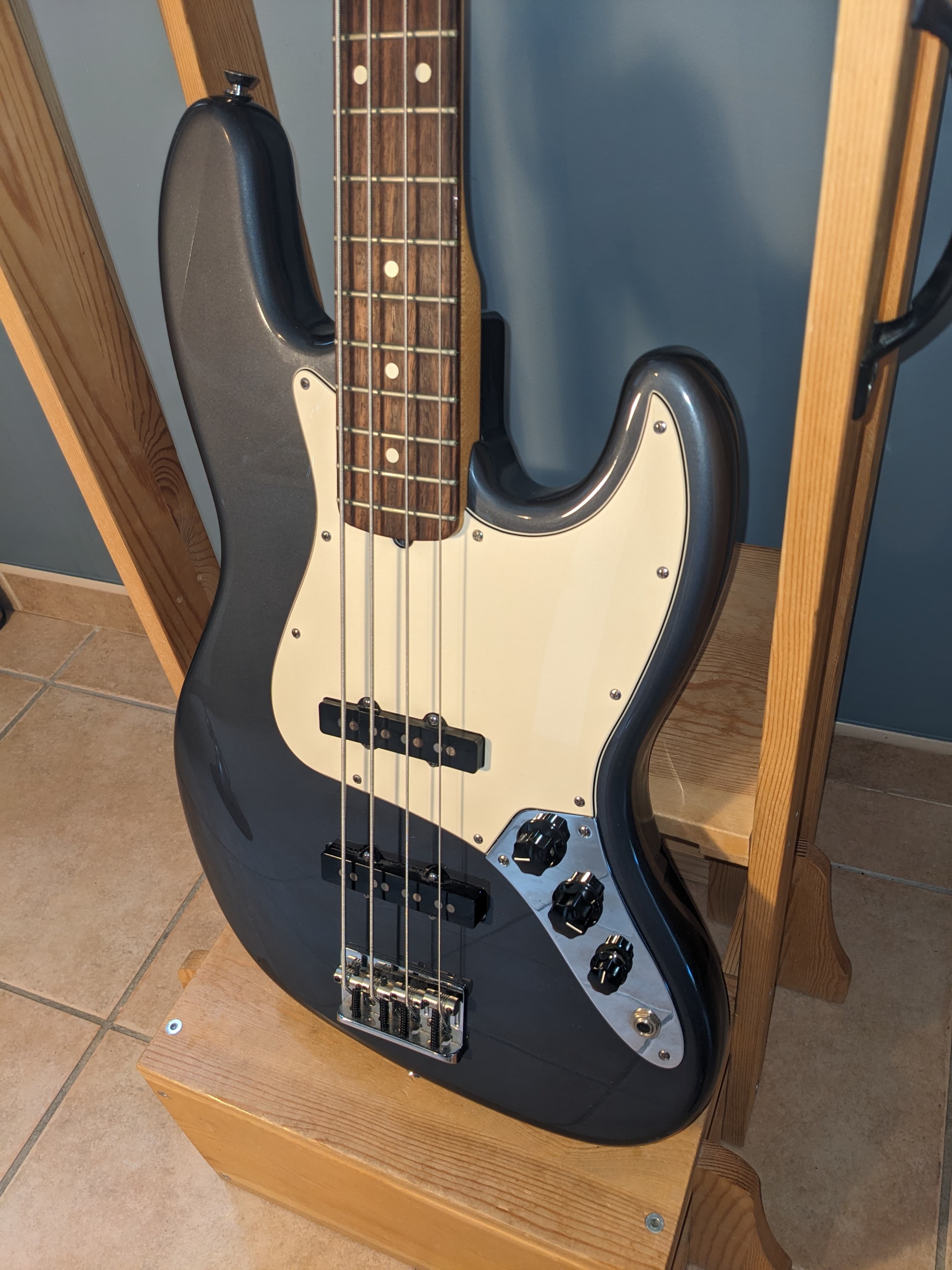 Jazz bass US american standard - Coloris (rare) Charcoal frost metallic