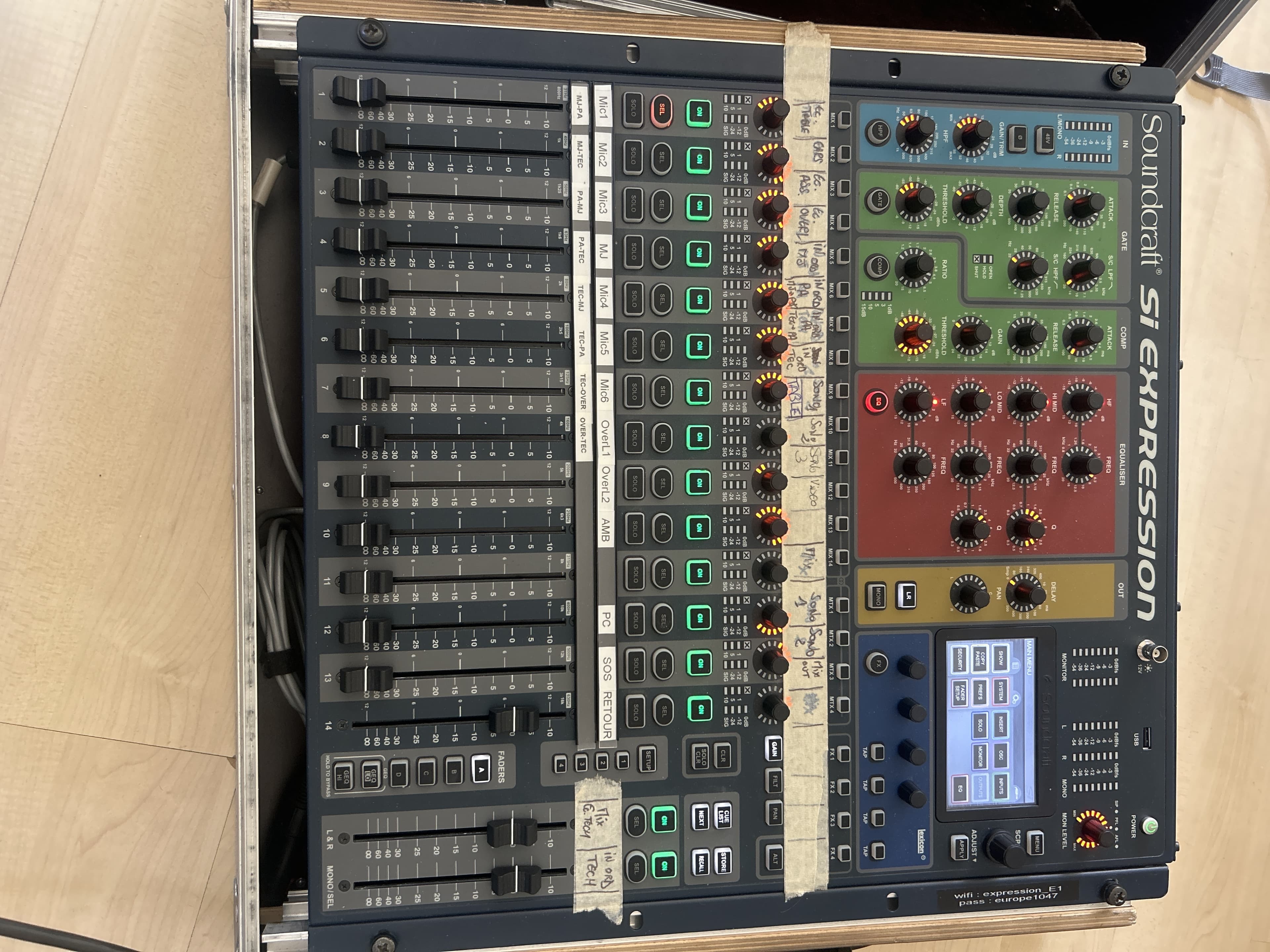 Console en rack