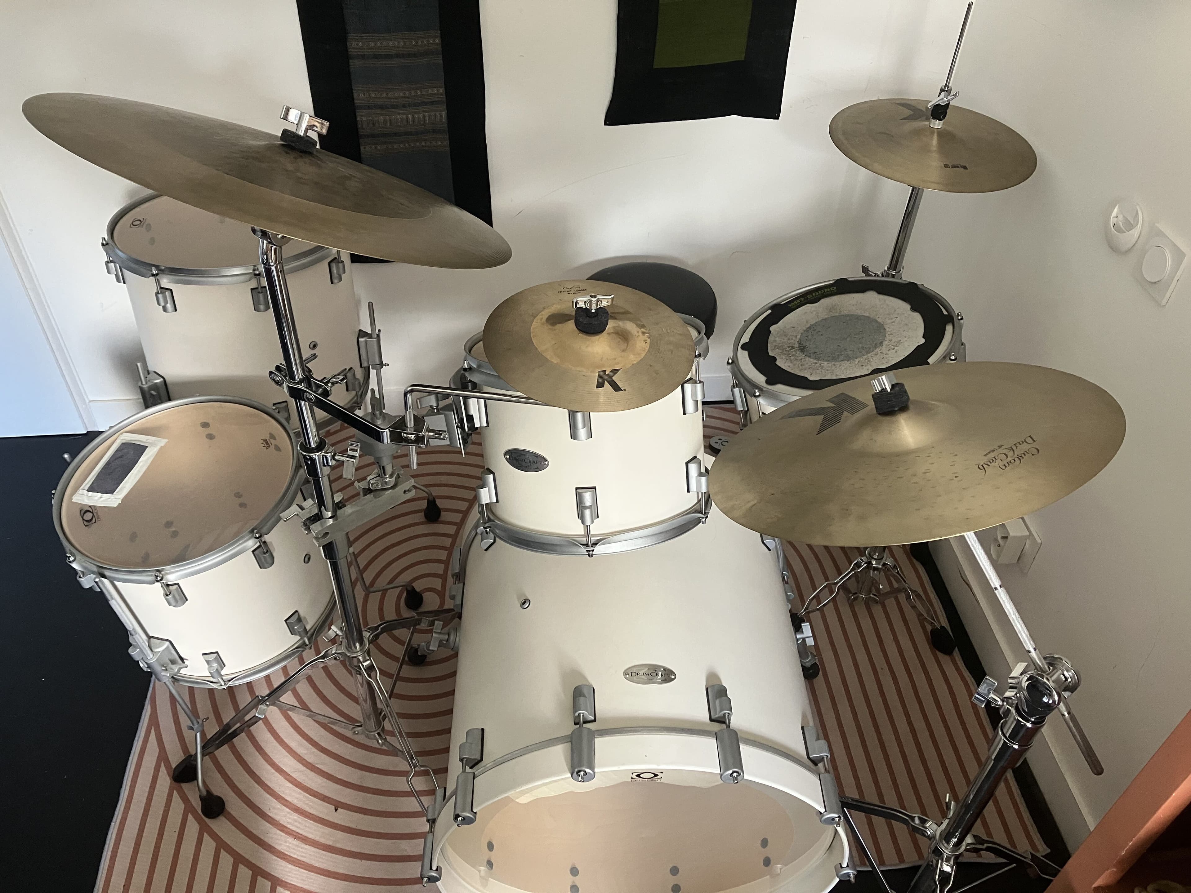 Batterie Haut de Gamme / Drum Craft Série 8 (+ Cymbales, Harware, Housses...)
