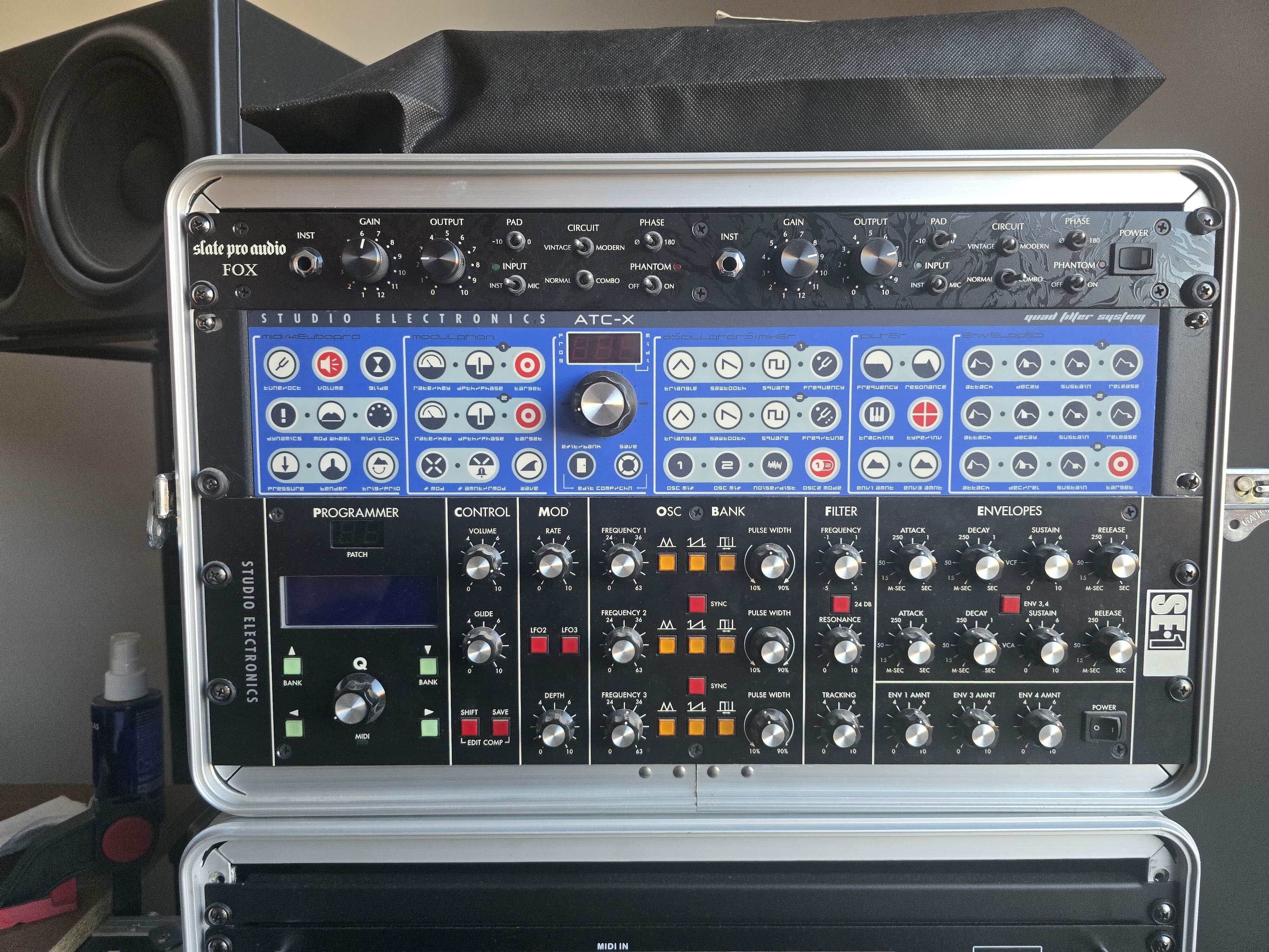 Rack Rockcase 6U avec SE1X et ATC-X