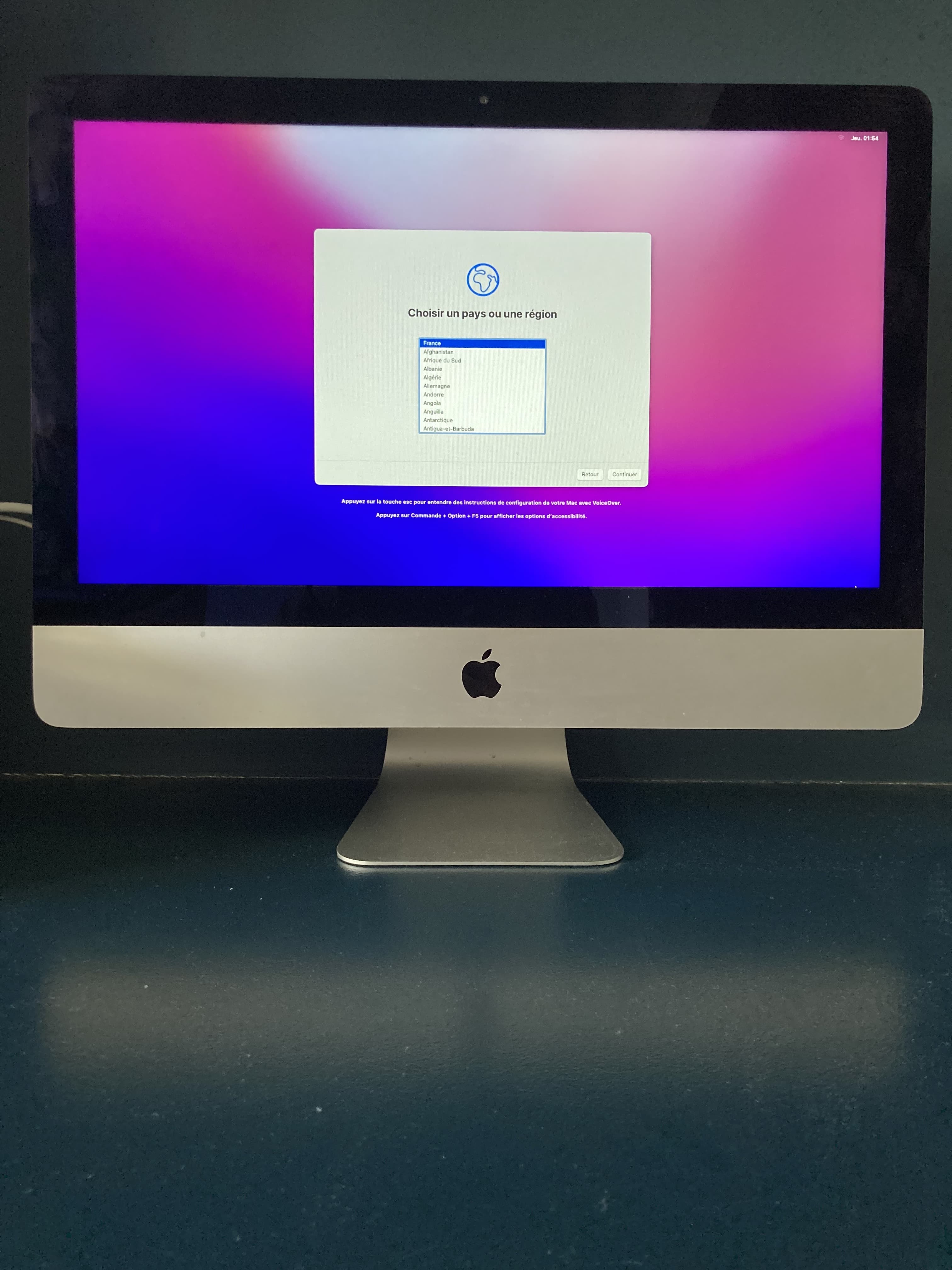 Vends iMac A1418 fin 2015, I5 QUAD CORE@2.8 GHZ, 21.5″ EMC 2833