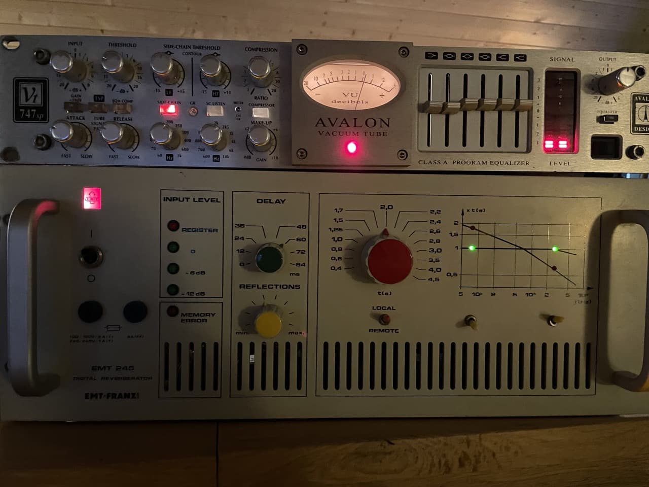 Emt 245 ainsi que de nombreux appareils studio ( Liste sur demande )