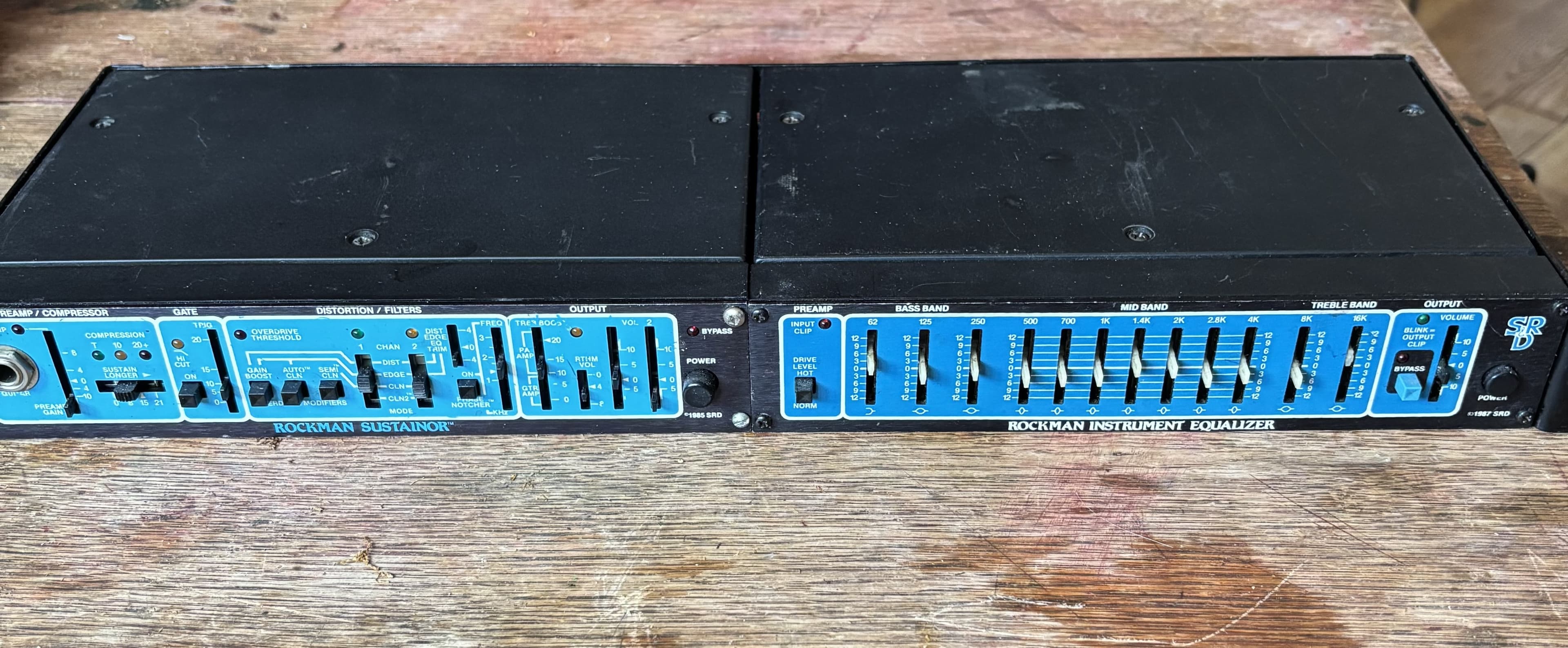 ROCKMAN SUSTAINOR + GRAPHIC EQ + RACK DE MONTAGE