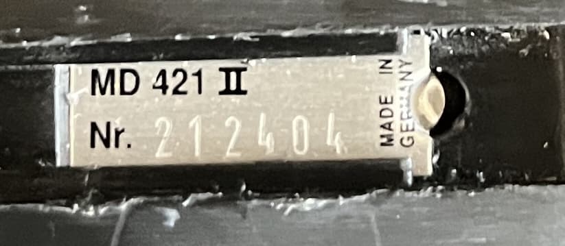 1 paire de MD421 II appairé