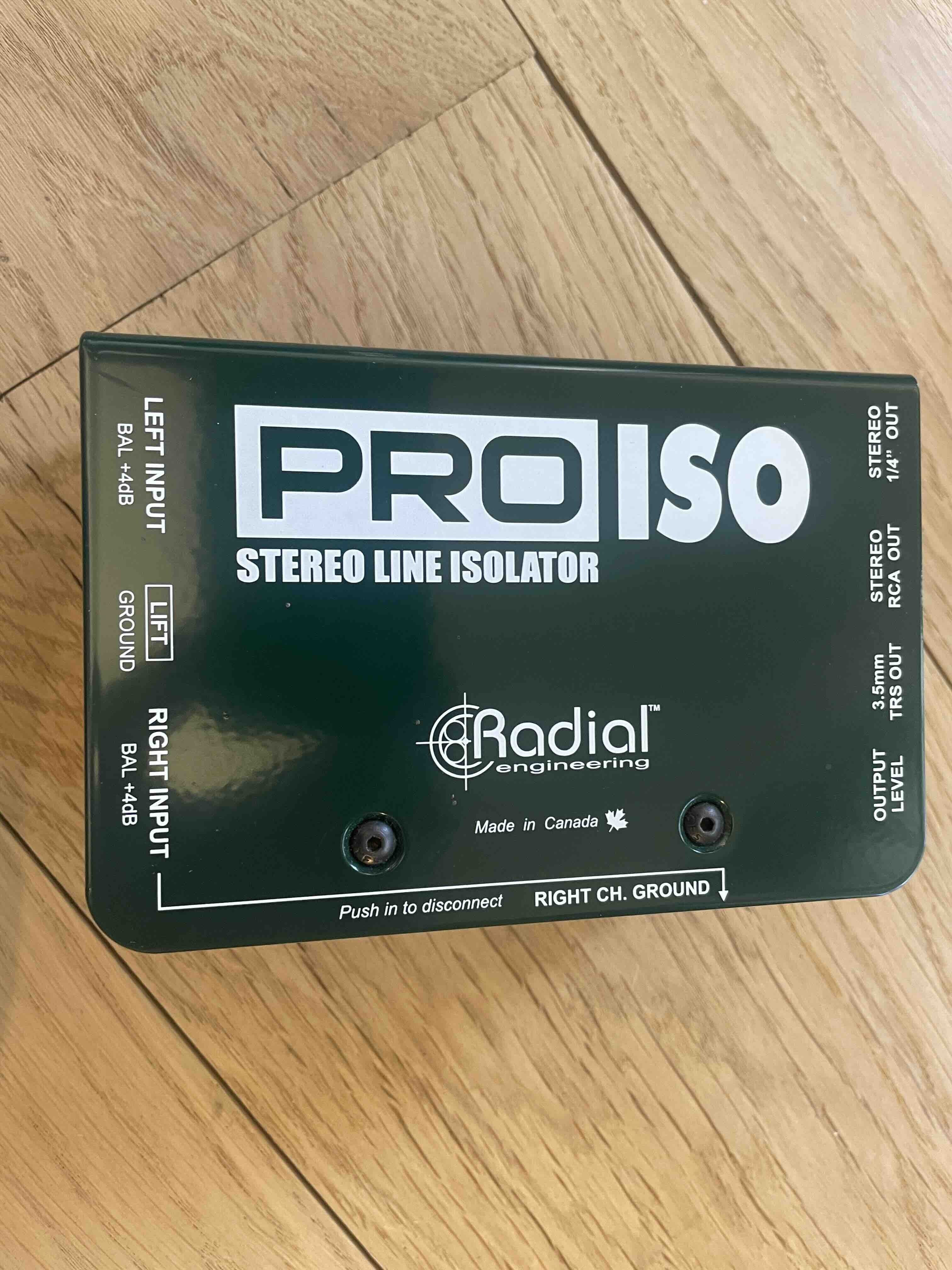 Vend DI Radial Pro Iso Neuve
