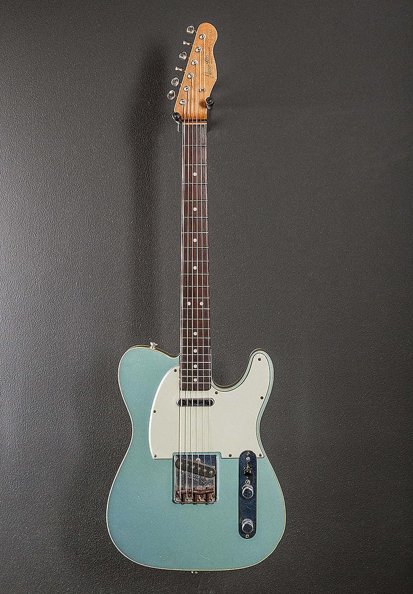 Danocaster Single Cut Ice Blue Metallic
