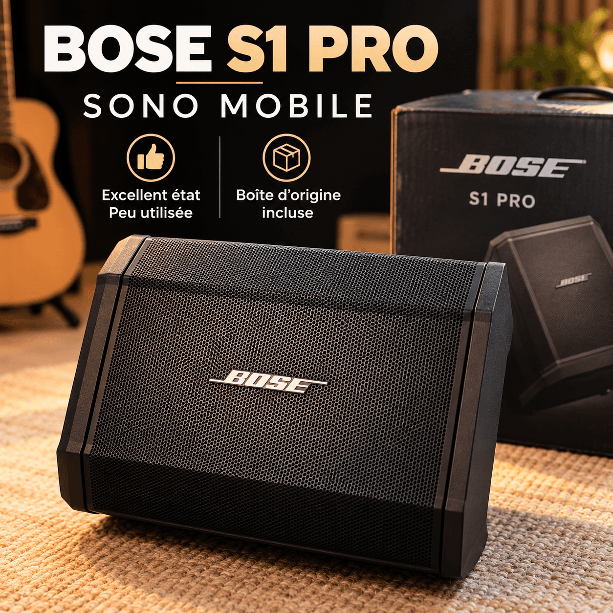 Sono mobile Bose S1 Pro - excellent état, boîte d’origine