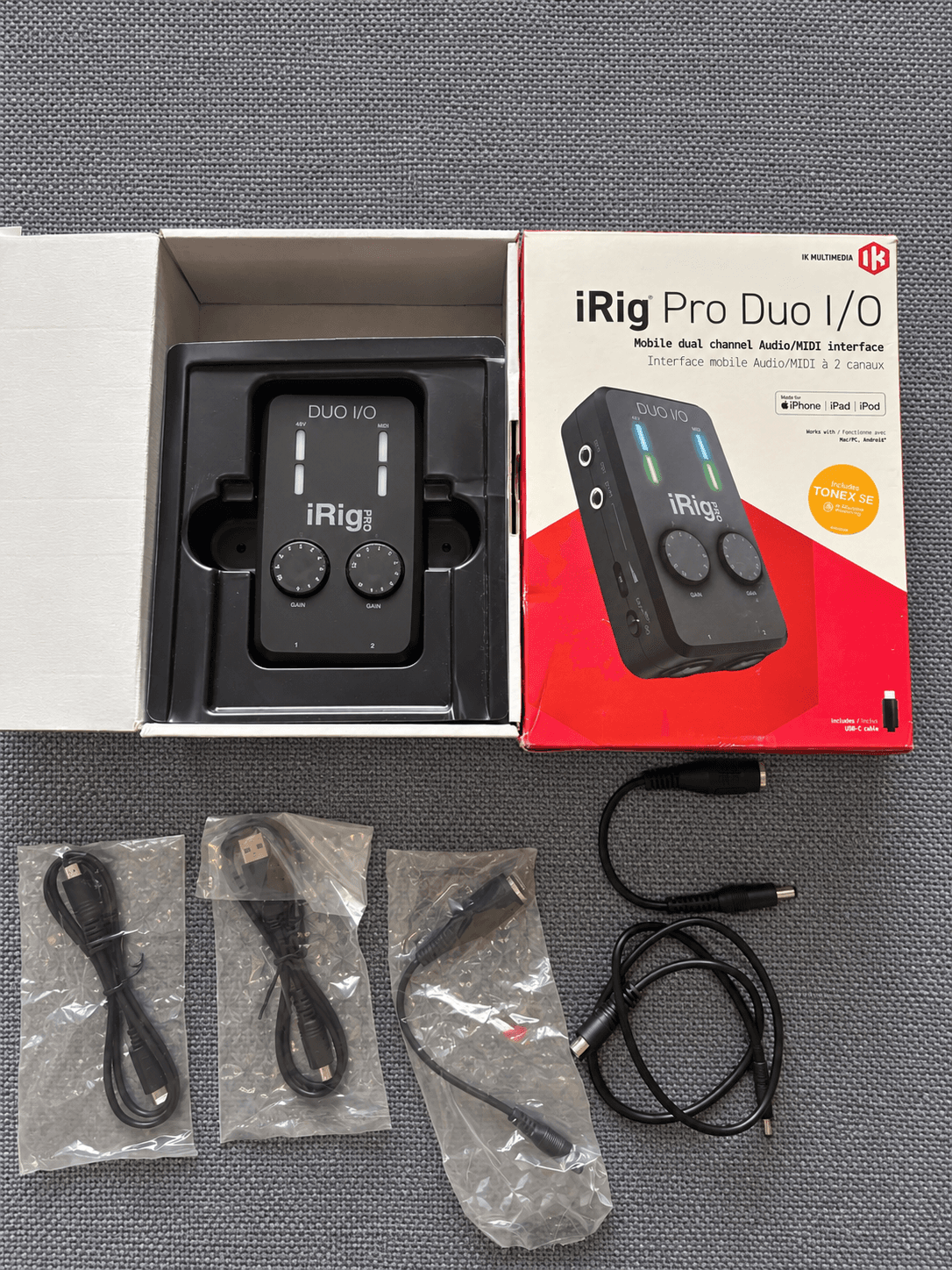 Vends Interface audio/MIDI iRig Pro Duo I/O – IK Multimedia – Neuf