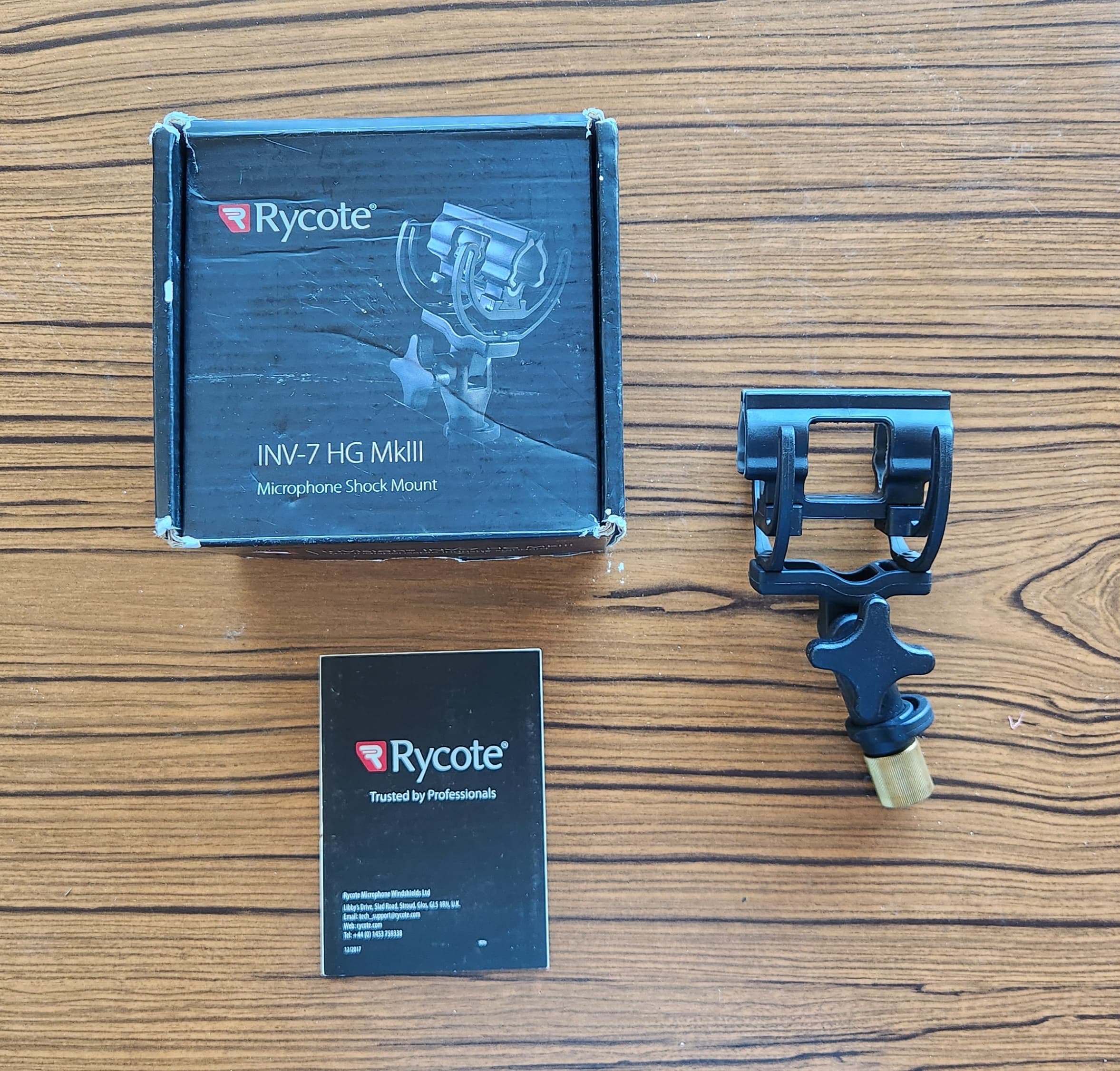 Rycote InVision 7 HG MkIII – Suspension micro + adaptateur 1/2" et 3/8"