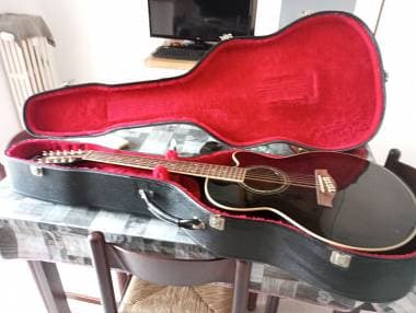 Ibanez AEL2012E Chitarra acustica elettrificata 12 corde, cutaway, + custodia