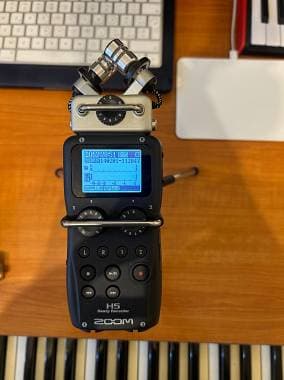 Zoom H5 completo di accessori e capsule intercambiabili