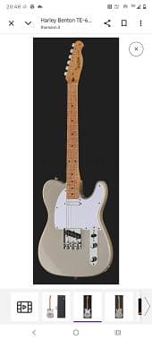 Harley Benton Inca silver Telecaster 62