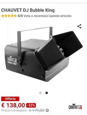 Macchina bolle Chauvet