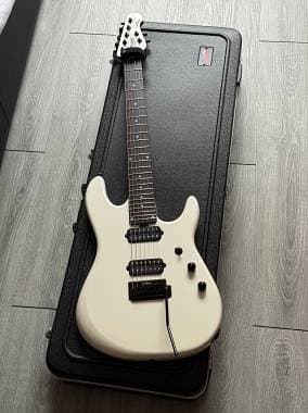 Sterling by Music Man Jason Richardson 7 Cutlass Pearl White