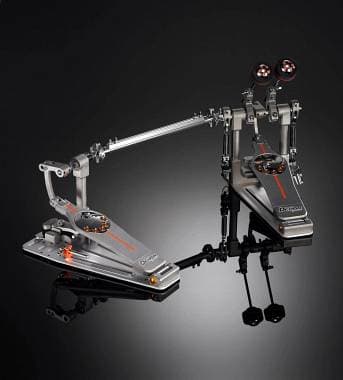 Pearl P-3002D Drum Twin Pedal Eliminator Demon Direct Drive con custodia Pearl.