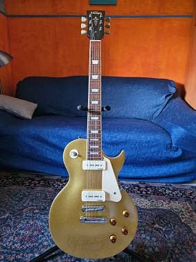 Les Paul Vintage V100 gold top p90