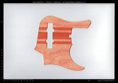 Battipenna.it Battipenna Fender JazzBass Deluxe 4 stampato legno