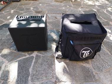 COMBO amplificatore 2 canali PER CHIT. ACUSTICA e VOCE TANGLEWOOD T6 + CUSTODIA