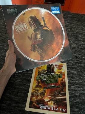 Vinile Star Wars Boba Fett Picture Disc Esclusivo Walmart + Flyer Mandalorian