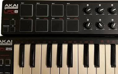 AKAI LPD8 + AKAI LPK25 Controller MIDI USB
