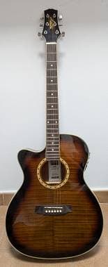 Chitarra acustica elettrificata mancina Ashton SL29CEQL