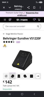 Vendo spia Beringher mai,usata