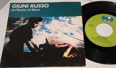GIUNI RUSSO (Franco Battiato) Un'estate Al Mare - 7'' / 45 rpm 1982 Italy CGD