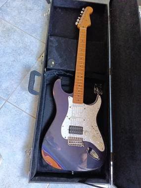 Fender stratocaster super strat relic royal purple dimarzio lace