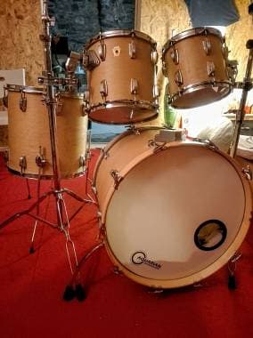 Ludwig Classic Maple Modular Hardware Vintage anni 90' Monroe Badge 5pz