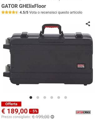 Flight case con ruote, Gator
