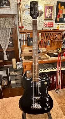 Gibson SG Standard Bass Faded Worn Ebony 2011 + Custodia Rigida Originale