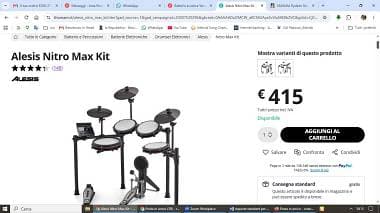Alesis nitro max kit