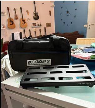Rockboard DUO 2.0 B Pedalboard with Gig Bag (31x14cm)