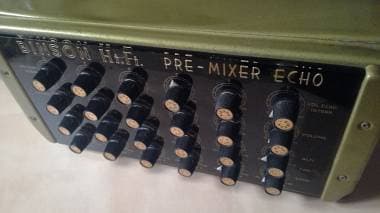 Binson per-mixer echo mixer valvolare analogico anni 60 70