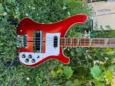 1975 Rickenbacker 4001 Bass - Fireglo - Worn Beauty - OHSC