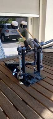 Drum tec pedale doppio per batteria