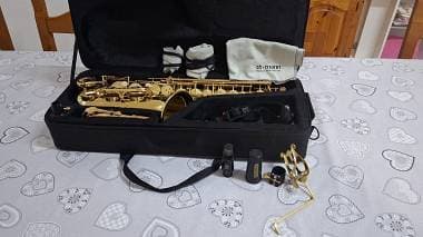 Thomann TAS-350 Sax Contralto Mib + Yamaha 4C + Rovner + BG