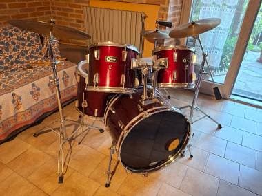 Batteria Acustica Century Completa Piatti Camber Germany + Sgabello
