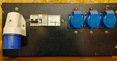 a rack quadro mono fase 32 A non omologato