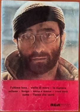 Spartito musicale Lucio Dalla da collezione