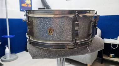 Rullante ludwig pioneer anni 60 14x5 silver sparkle vintage