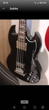 Epiphone eb-3 nero